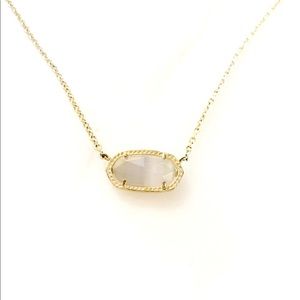 EUC Elisa Gold pendant necklace in Slate